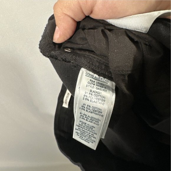 NEW‎ $129 Good American [ 18 ] Good Legs High Rise Skinny Jeans in Black - Picture 10 of 13